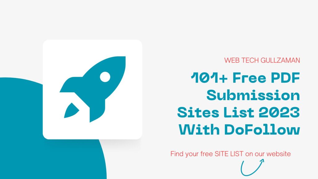 101+ Free PDF Submission Sites List 2024 With DoFollow