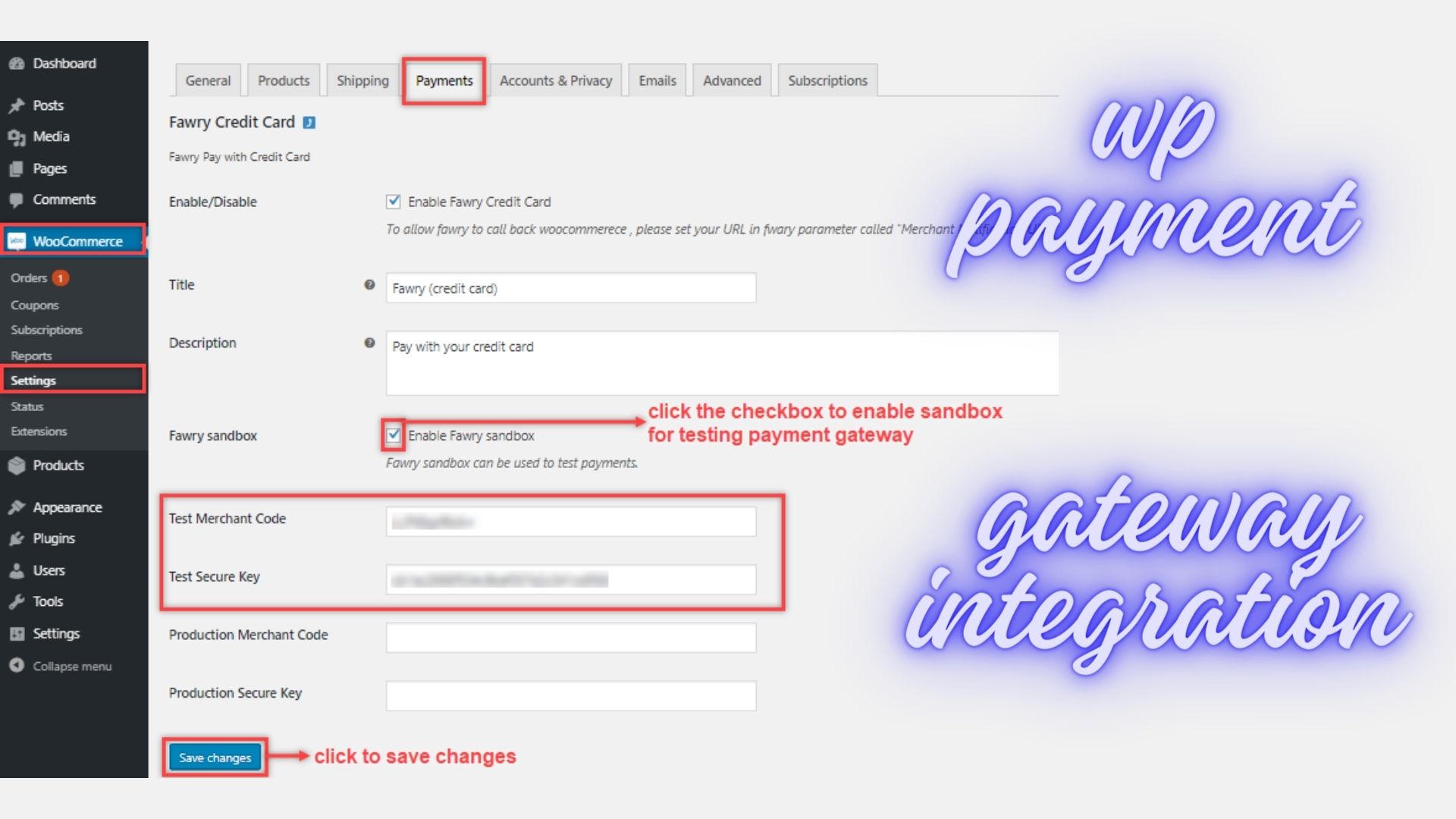 The Fawry Payment Plugin for WordPress Integration and Setup
