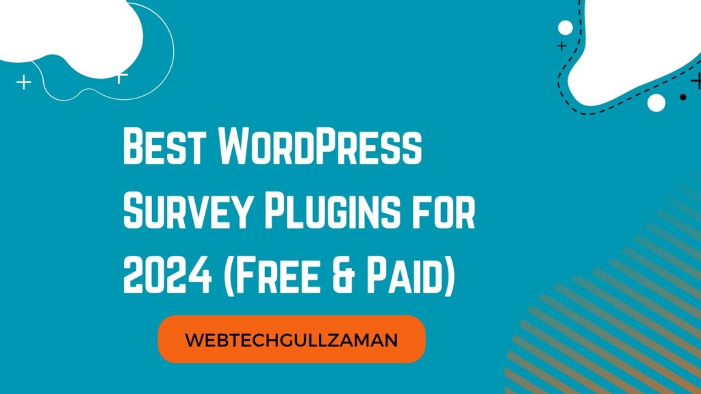 5 Best WordPress Survey Plugins for 2024 (Free & Paid)